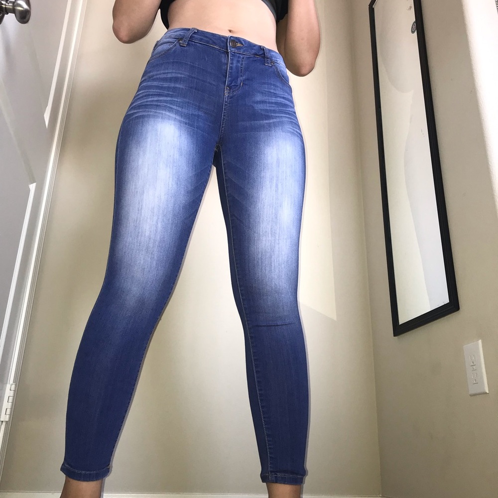 Celebrity gold jeans